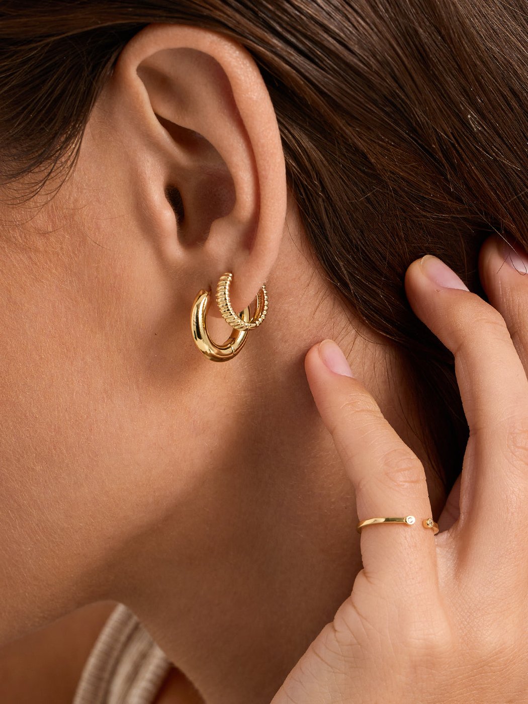 Papyrus Hoop Earrings