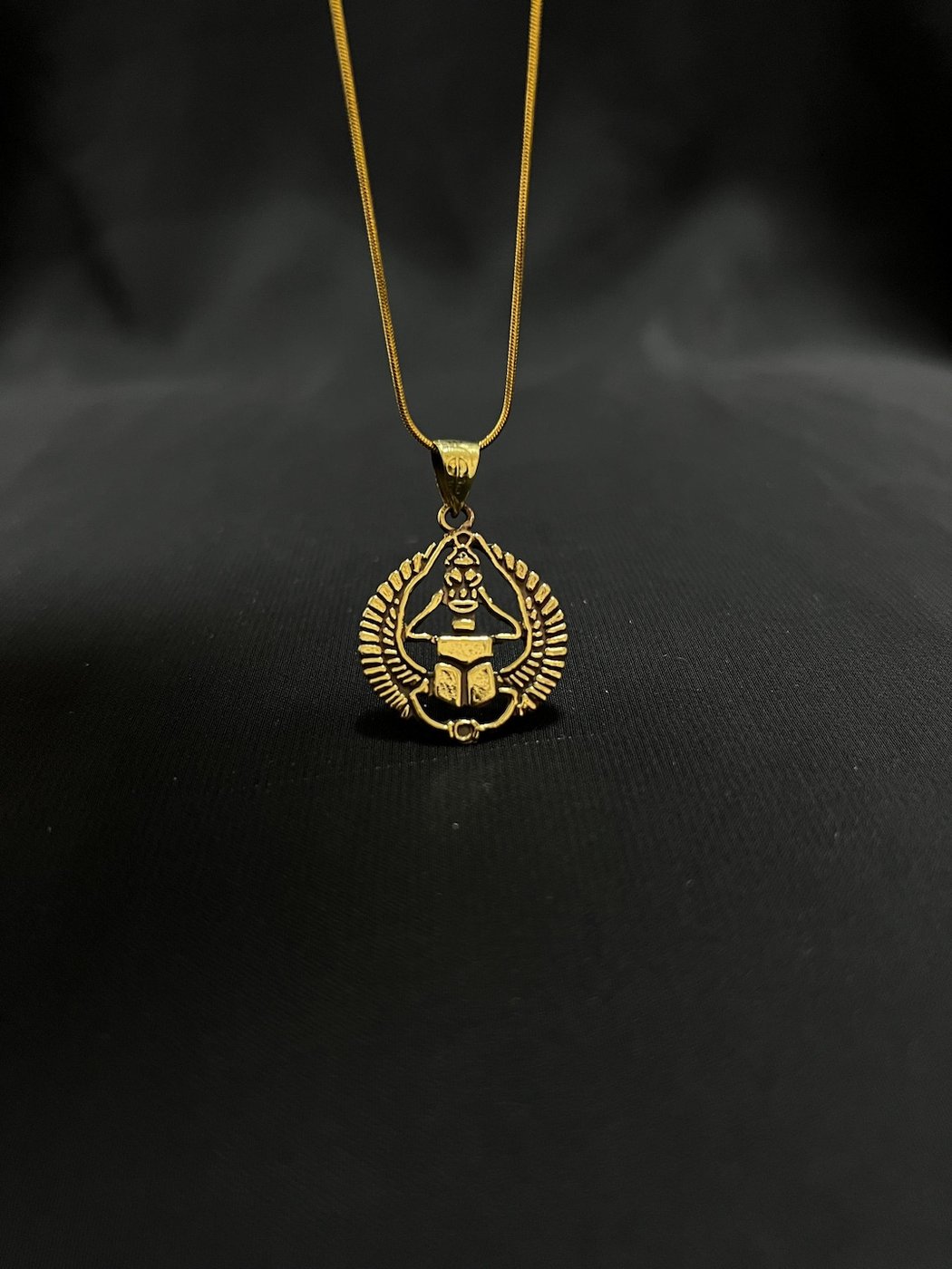 Scarab Gold Pendant